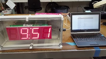 DC-40N-POE-NEMA (Power Over Ethernet Network Clock with NEMA 4X Poly Carbonate Enclosure)