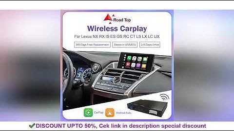 Wireless CarPlay Android Auto for Lexus NX RX IS ES GS RC CT LS LX LC UX GX 2014-2019 with Mirror Li