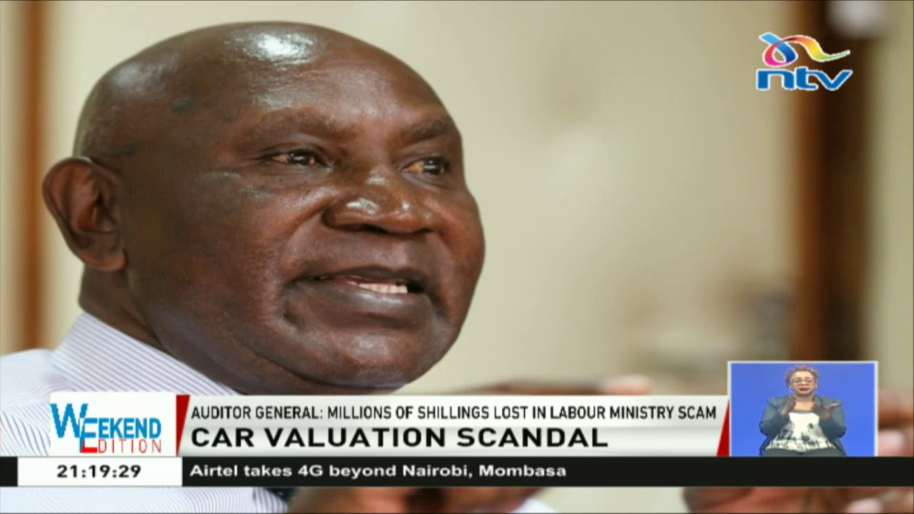 Report by auditor-general Edward Ouko shows millions of shillings lost in ministry of labour scam