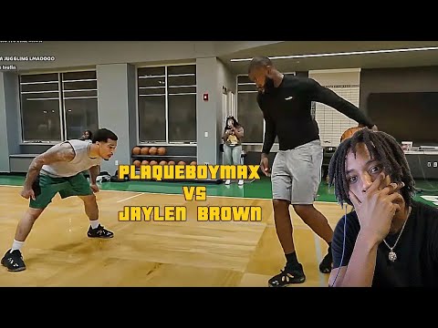 MOZAY REACTS TO PLAQUEBOYMAX VS JAYLEN BROWN 1v1