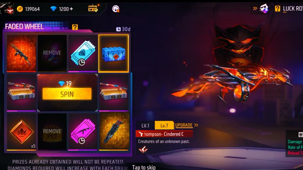 Unboxing the Insanely Cool Thompson Gun Skin in Free Fire! New