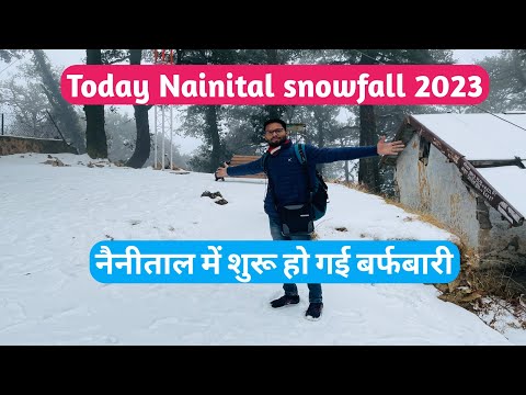 Nainital Snowfall 2023 l Nainital snowfall today l Snowfall in Nainital l Today snowfall nainital