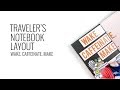 Traveler's Notebook Process 2019 | Feed Your Craft DT Unboxing & Layout