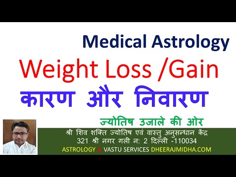 मोटापा रोग के ज्योतिषीय कारण और उपाय  Astrology Yoga For Weight Loss Gain In Hindi Medical Astrology - video from Dheeraj Midha