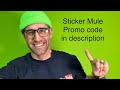  sticker mule promo code discount  t shirt sizing medium  print quality test stickermule