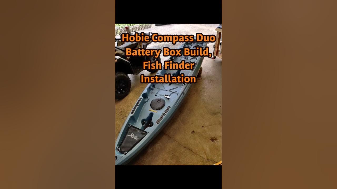 Hobie Compass Duo Kayak Battery Box Build and Fishfinder Installation