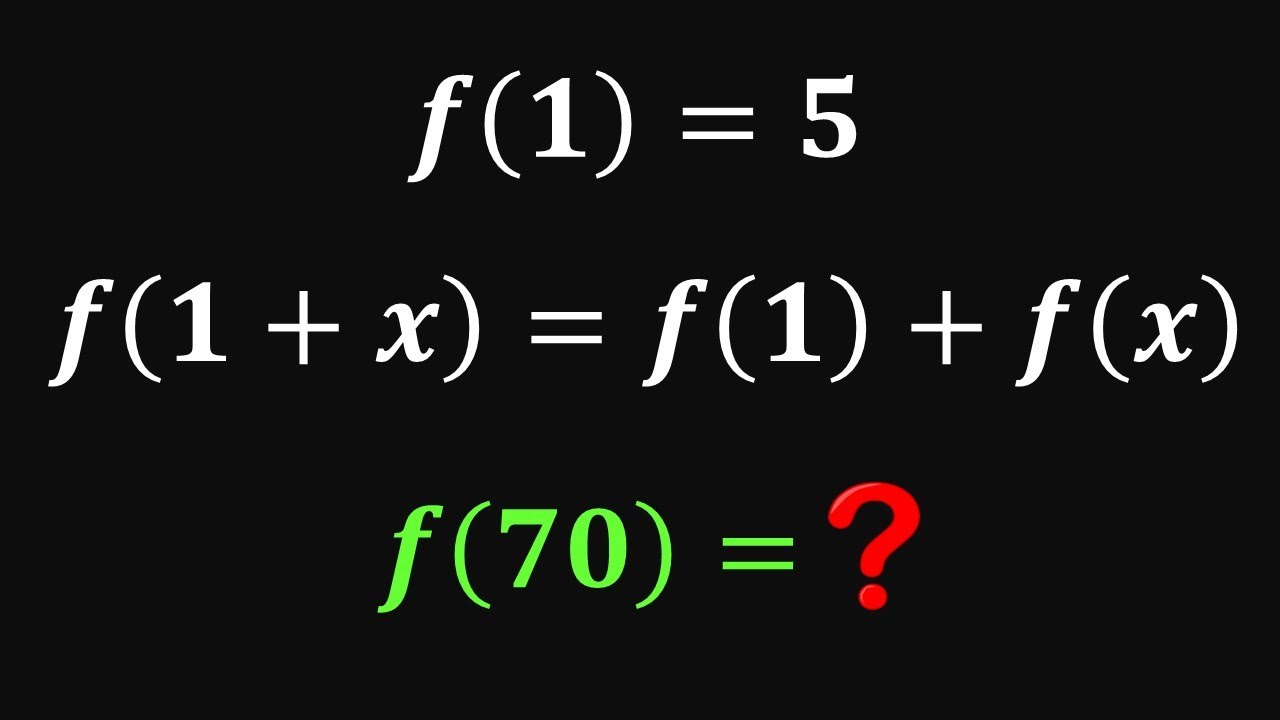 Algebra Challenge | FUNCTIONS | How to solve? | #zahlen - YouTube