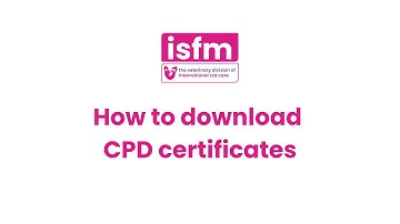 How to download CPD certificates