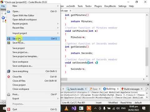 08   C++ CodeBlocks Getter and Setter Functions
