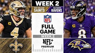Information New Orleans Saints vs Baltimore Ravens Full Game - 2026 NFL Week 2 Guide