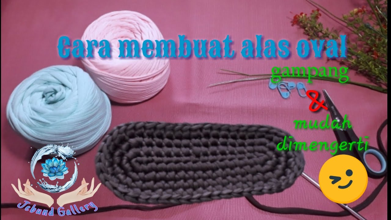  Cara  membuat  alas tas  rajut  oval tyarn crochet YouTube