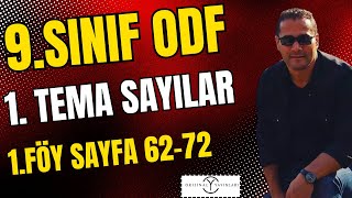 9.SINIF ODF | 2026 ORİJİNAL DERS ANLATIM FÖYÜ ÇÖZÜMLERİ | 1. FÖY SYF: 62-72 |#orijinalmatematik #odf screenshot 2