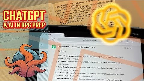 Using ChatGPT and Generative AI in RPG Prep