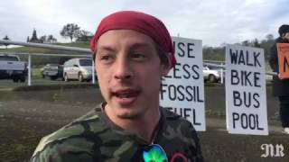 Protesters gather in opposition to Jordan Cove LNG pipeline