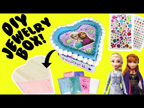 DIY Frozen Jewelry Box with Clay! Fun Crafts for Kids