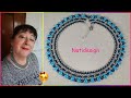COLLAR PERLAS Y MOSTACILLA A PUNTO DE RED😍🥰Tutorial- NET STITCH PEARL NECKLACE