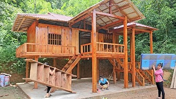 TIMELAPSE: Review the process of building a wooden house from start to finish - Building a life