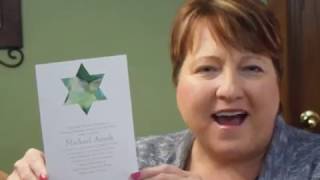Bar Mitzvah Invitation - Be Bold Star of David in Emerald