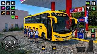 School Bus Simulator 3D 2026 - Real Student Pickup & Drop-Off - Android Gameplay