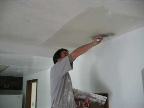 Popcorn Ceiling Removal Drywall Touch Up Video 3 Youtube