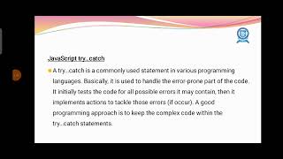 Exception handling-JavaScript