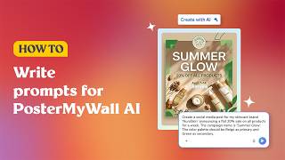 How to write prompts for PosterMyWall AI screenshot 5