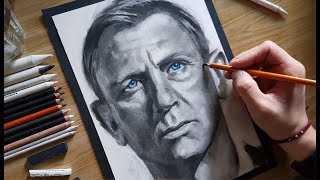 [ASMR] Drawing James Bond [No Time to Die] ~NO TALKING~
