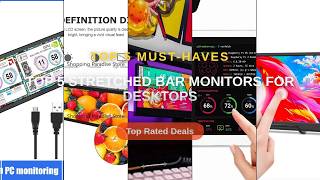 Amazing Top 5 Stretched Bar Monitors For Desktops You Need To See - 12.3 Inch Portable Monitor Touch