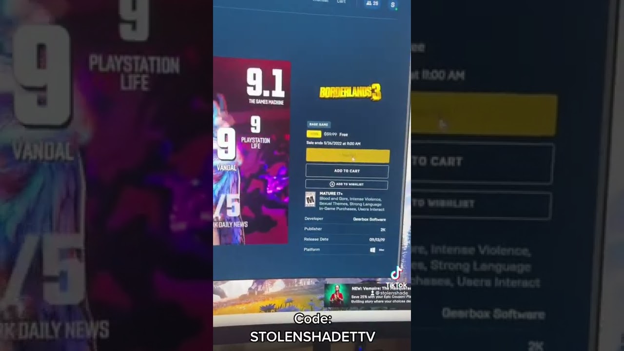 🚨BORDERLANDS 3 for FREE!