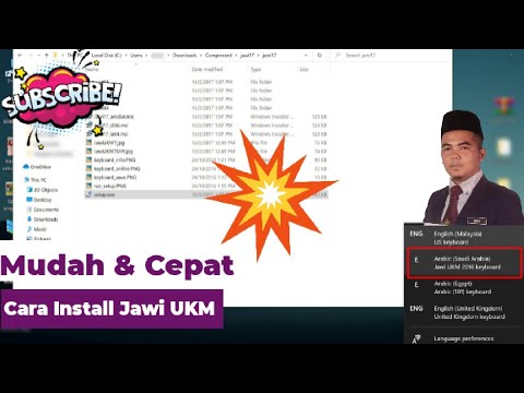 Cara Mudah Install Font Jawi UKM 2021 Dalam Laptop - YouTube