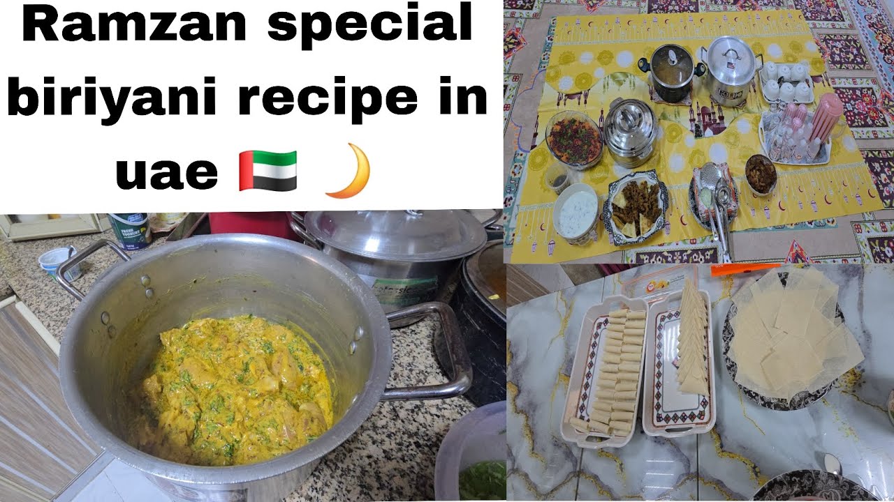 Ramzan day 7/30🇦🇪🌙in uae tasty biriyani recipe 😁 whole day routine #recipe #cooking 
