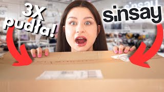 Mierzę ubrania z Sinsay! Mega haul z 3 pudłami: ubrania, dekoracje do domu, akcesoria | True Beauty