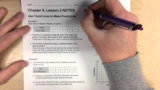 Scatter Plots and Trend Lines