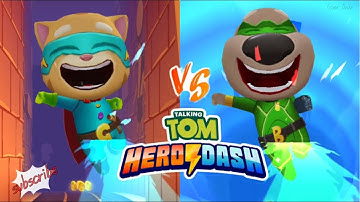 Talking Tom Hero Dash - Talking Ginger vs Talking Ben Android iOS Gameplay | Game Dede