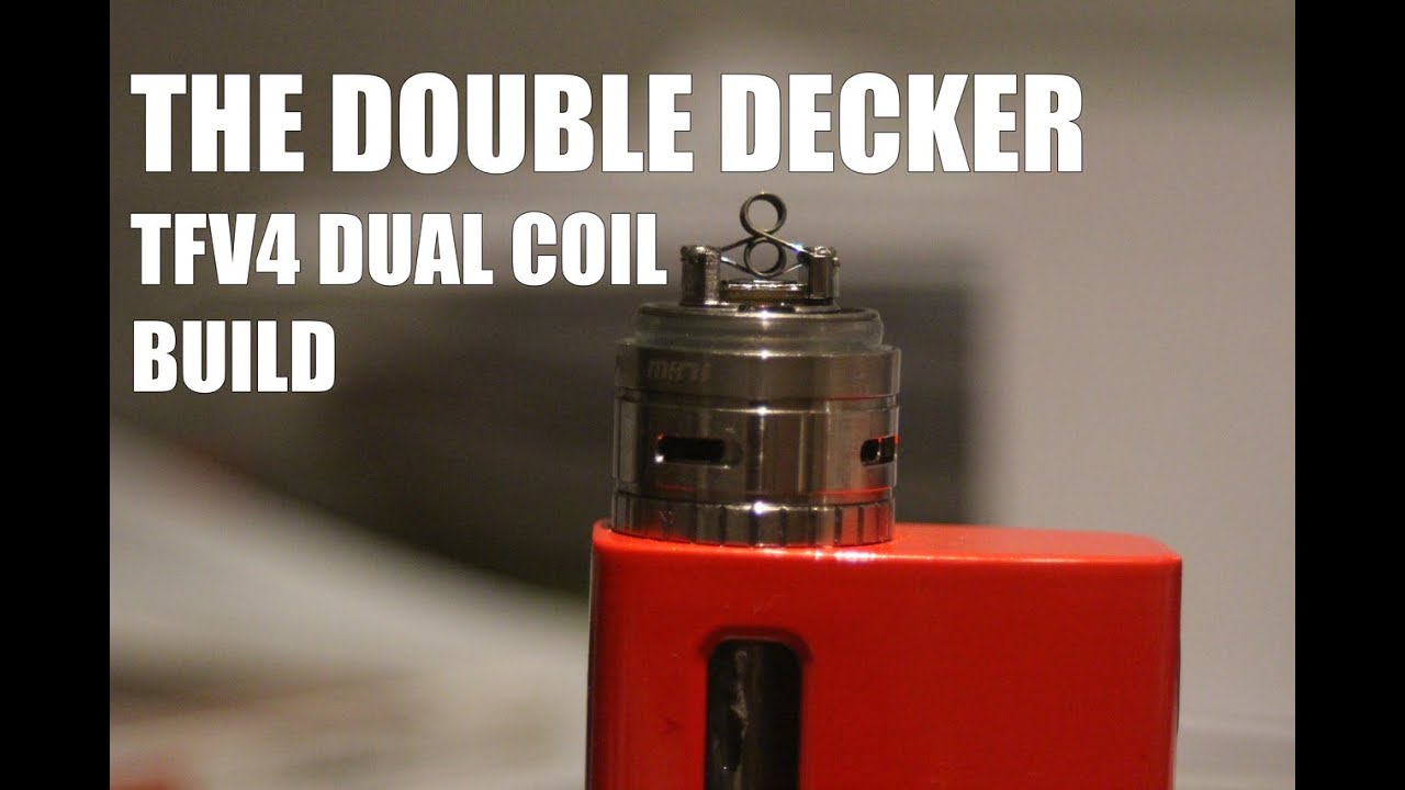 The Double Decker TFV4 Mini RBA Coil Build Tutorial - Smok