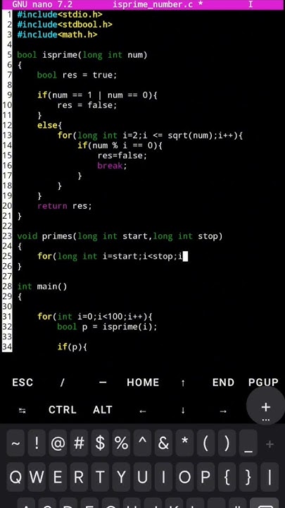 [part 1] find prime number using function c programming| #ccoding # ...