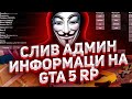 СЛИВ АДМИН ИНФОРМАЦИИ GTA 5 RP! ОТКРОВЕННОЕ ИНТЕРВЬЮ АДМИНИСТРАТОРА!