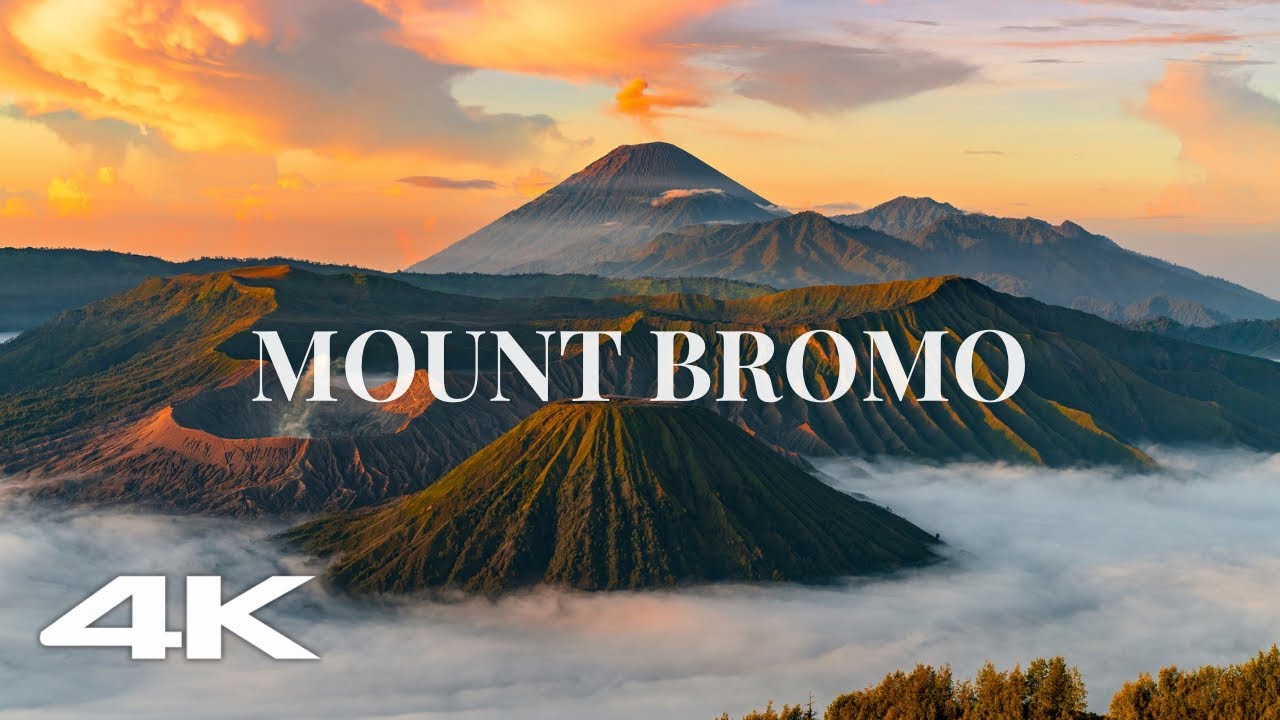 4K Indonesia - Sunrise on mount Bromo / Ambience nature sounds