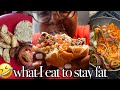 WHAT I EAT IN A DAY TO STAY SLIM THICCCC LMFAOOO // STRUGGLE COOKING + MUKBANG + ASMR VIBES 🤣
