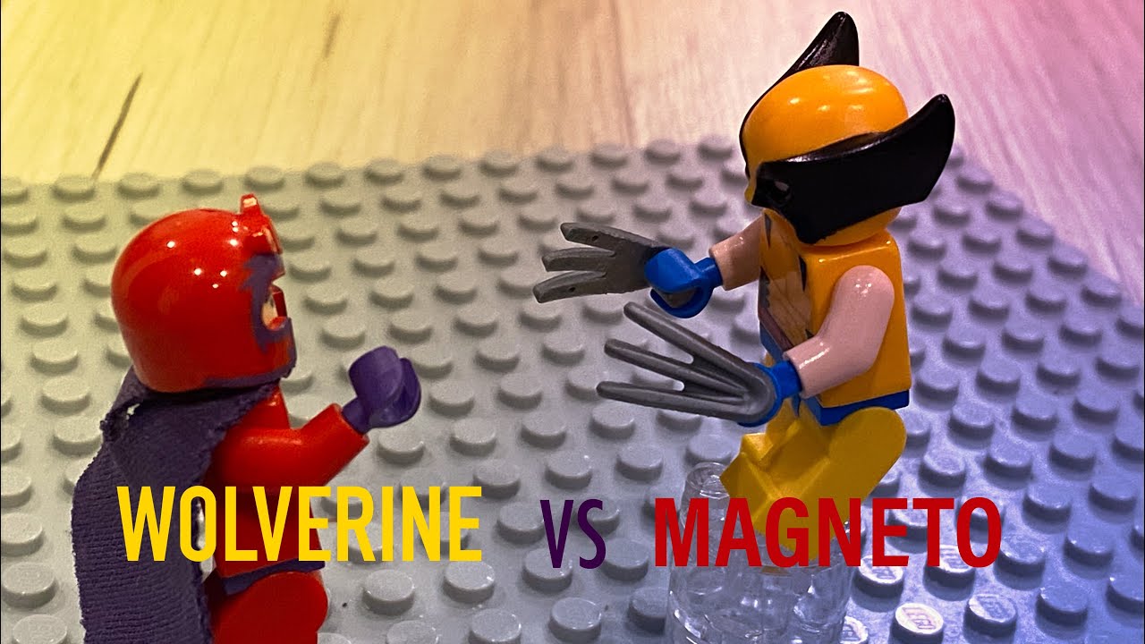 WOLVERINE vs MAGNETO Lego stop motion