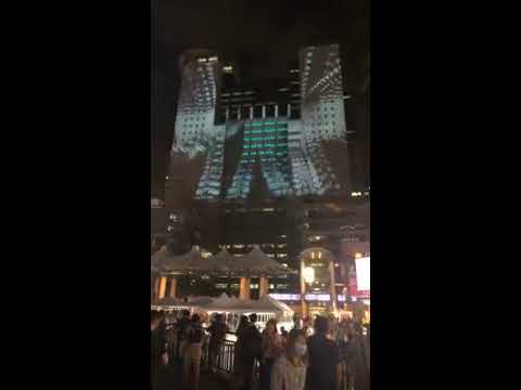 2018.12.4 新北市歡樂耶誕城 新北市政府光雕秀