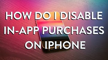 How do I disable in-app purchases on IPhone