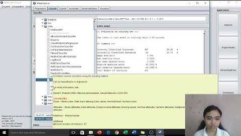 Classifying Data with the use of Training Set and the Supplied Test Set