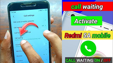 how to activate call waiting on redmi 5a // call waiting setting
