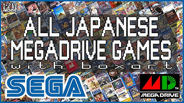 Japanese SEGA Mega Drive Game Collection Complete | V G A - Video Game Archive