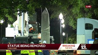 Confederate monument in Birmingham's Linn Park removed