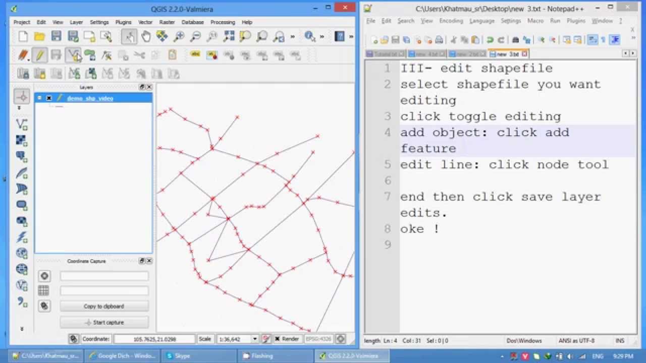 Привязка в qgis