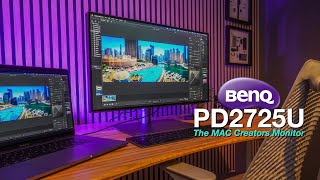 BenQ PD2725U 4K Monitor | The Apple Creators Choice with Mac Mode