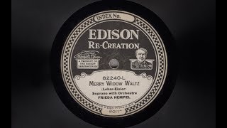 Soprano Frieda HEMPEL: Merry Widow Waltz (1921)