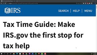 Tax Time Guide: Make IRS.gov the first stop for tax help 02.16.22 102